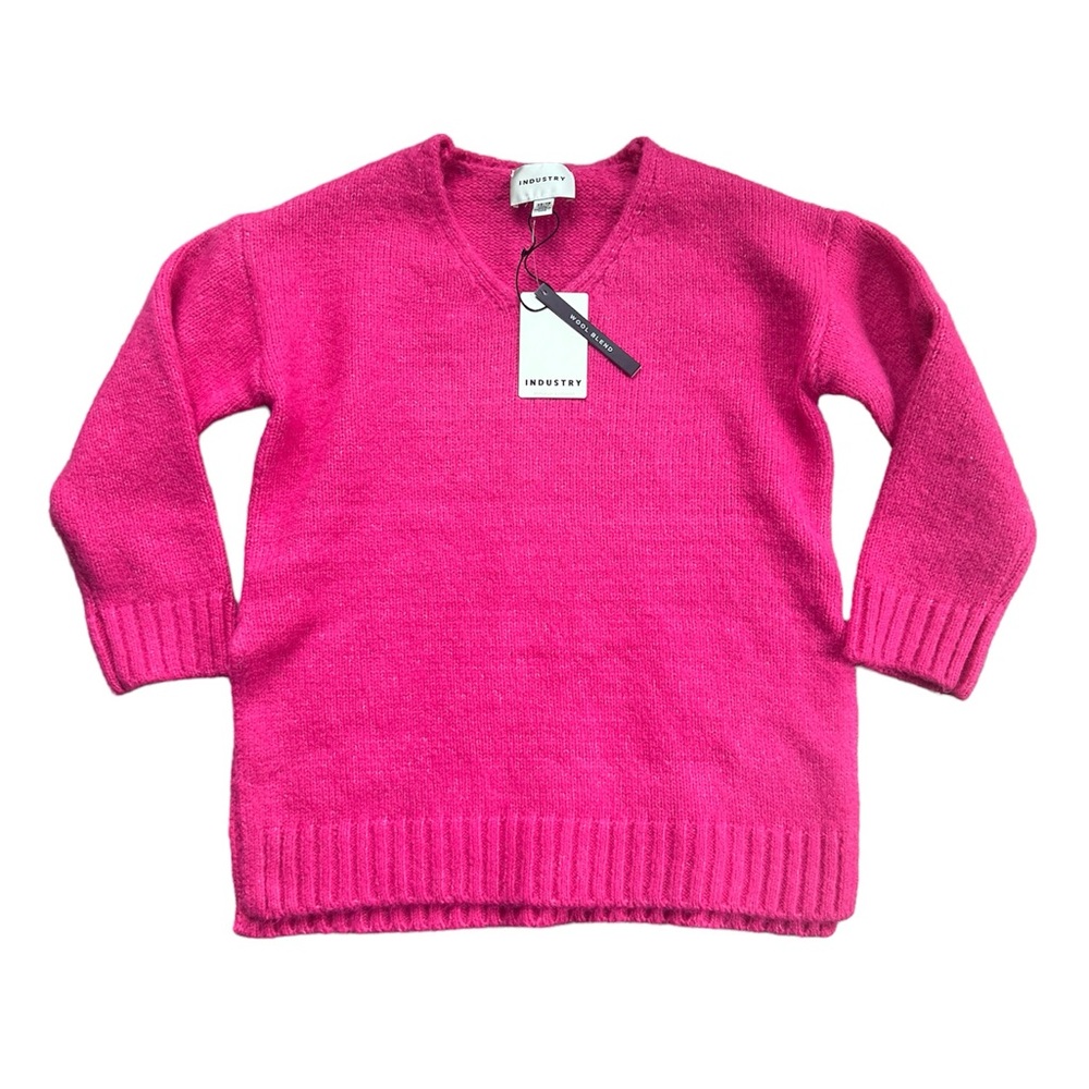 NWT Industry Republic Clothing Women’s Hot Pink Sweater Wool Blend‎ Size XS